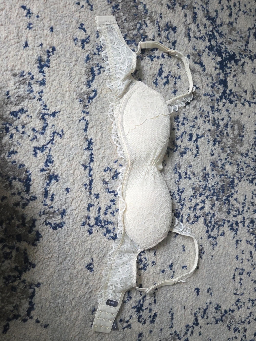 aerie Cream Lace Convertible Bra Back